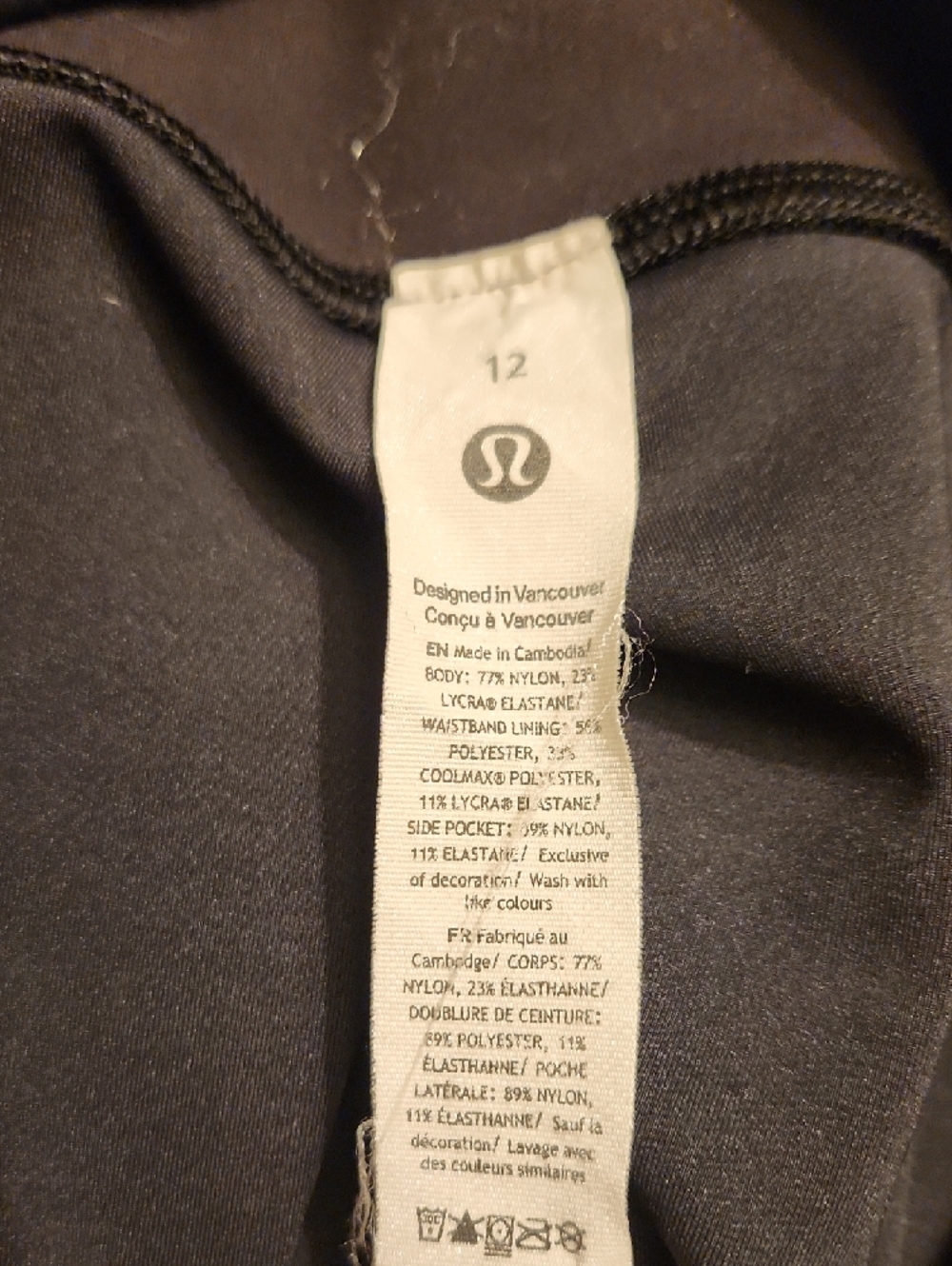 lululemon athletica Black Performance Leggings - Picture 2 of 2